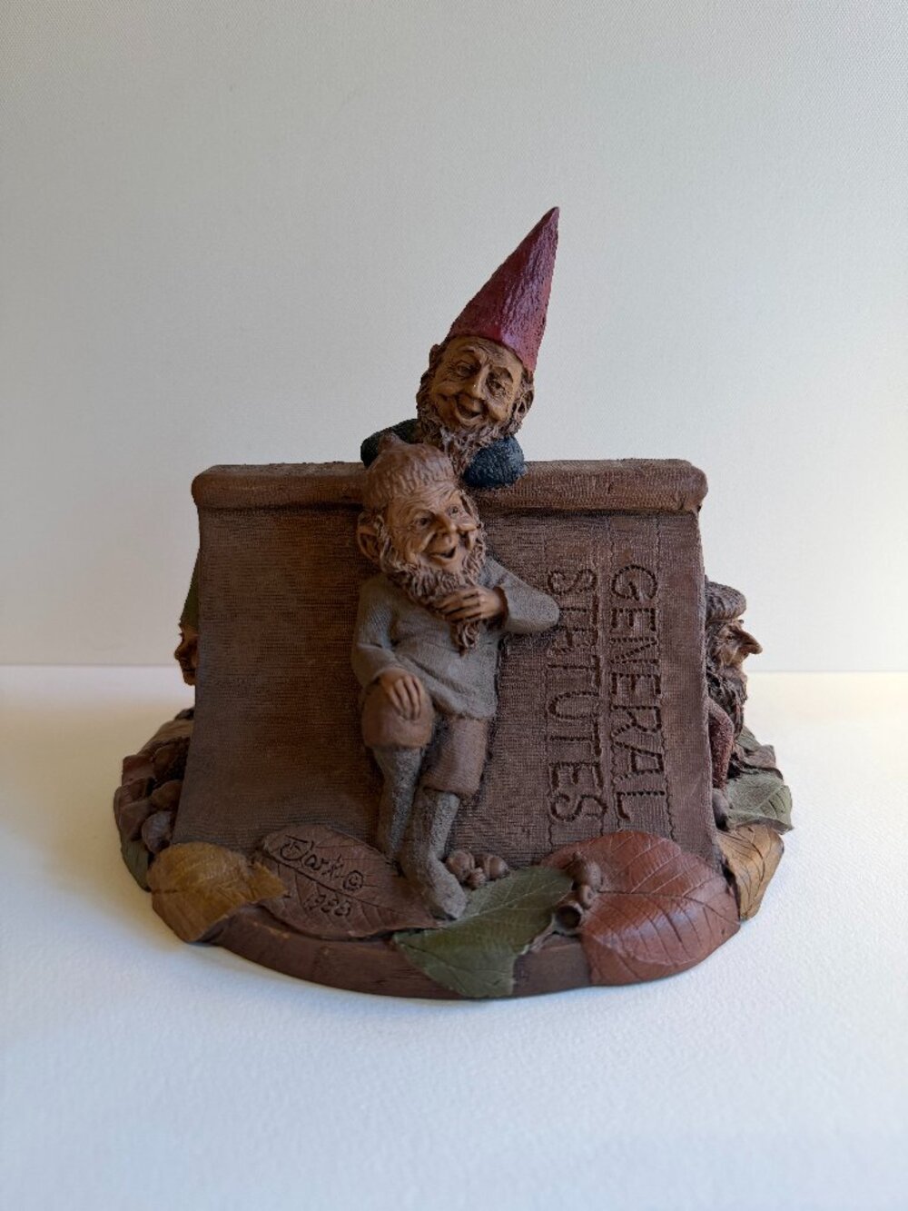 Tom Clark Gnome Figurine "Oliver Wendell, Holmes and Sandra" 1988 #9